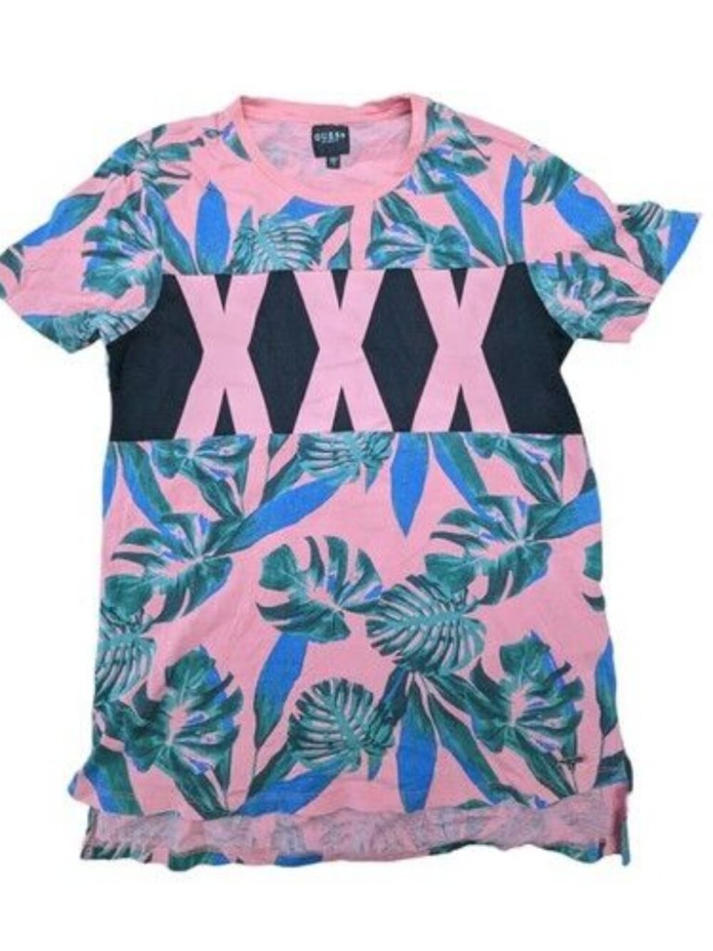 Guess Los Angeles Pink Palm Tree XXX Miami Vice T-shirt Men's Tee Top Size S - Picture 1 of 10